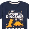 Boys' - Instant Message - My Favorite Dinosaur Is The Nugget Short Sleeve Graphic T-Shirt - 2 of 4