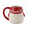 Pfaltzgraff Figural Gnome Mug, 16 Oz. Novelty Dolomite Cup - Whimsical Red & White Drinkware with Bearded Quirky Design, Cute Collectible - 2 of 4