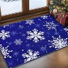 Fulvari Christmas Snowflake Area Rug,Rug Washable Non Slip for Entryway,Mats for Front Door,Bedroom Living Room Laundry Room Indoor - 2 of 4