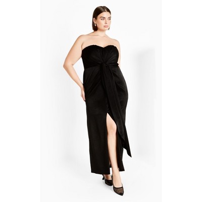 City Chic Women s Plus Size Kamari Maxi Dress Black 20w Target