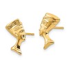 Black Bow Jewelry Polished Nefertiti Post Earrings in 14k Yellow Gold - 2 of 4
