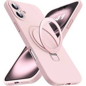 Entronix [Magnetic] Case Compatible with iPhone 16 Plus - Soft-Touch Liquid Silicone Gripstand - 1 of 4
