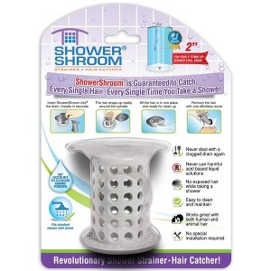 ShowerShroom (Gray) The 2" Hair Catcher That Prevents Clogged Shower Drains from TubShroom - 1 of 4