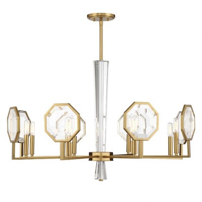 Savoy House Leighton 8 - Light Chandelier in  Warm Brass