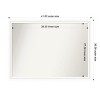 Amanti Art Oliver Narrow Non-Beveled Wood Framed Bathroom Vanity Wall Mirror - 3 of 4