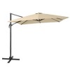 Sonkuki Outdoor 9x9 FT 240gsm Solution-Dyed Patio Cantilever Umbrella With Canopy - 2 of 4