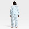 Women's Cloud Knit Modal Long Sleeve Notch Collar Top and Pants Pajama Set - Auden™ - 2 of 4