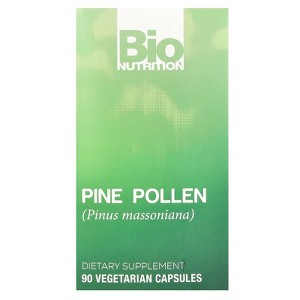 Bio Nutrition Pine Pollen, 90 Vegetarian Capsules (500 mg per Capsule) - 1 of 4