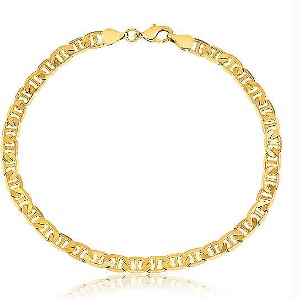 RMZ GOLD NYC Filled High Polish Finish 14K Mariner Anklet Gold - 1 of 2