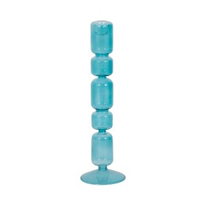 Glass Taper Candle Holder - Elegant Glass Candlestick - Decorative Home & Office Accent - Stylish Modern Design for Living Room & Bedroom - 1 of 4