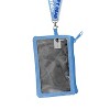 Care Bears Breakaway Lanyard Grumpy Bear Zipper Plush Pouch ID Holder Keychain Blue - 3 of 4