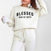 Simply Sage Market Blessed Mom of Boys Lightweight Garment Dyed Sweatshirt - 2 of 4
