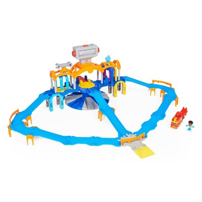 Mighty Express Mission Station Playset with Freight Nate Train