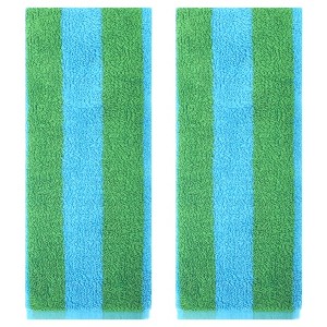 REGALWOVEN Cotton Soft Absorbent Stripe Pattern Bathroom Hand Towel 14" x 30" - 1 of 4