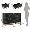 Modern 7-Drawer Dresser for Bedroom, Chest of Drawers with Deep Drawers and Wide Top, Long Wooden Dresser for Living Room and Hallway - 2 of 4