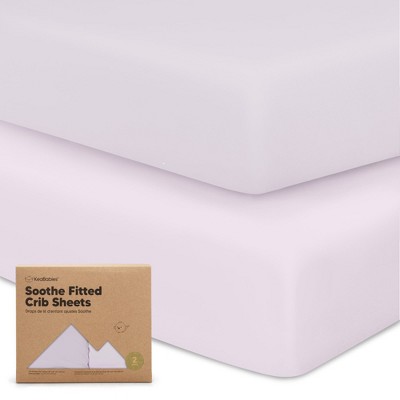 KeaBabies 2pk Soothe Fitted Crib Sheets Neutral, Organic Baby Crib Sheets, Fits Standard Nursery Baby Mattress