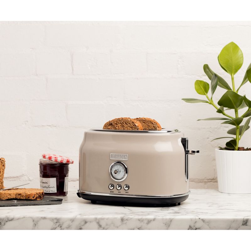 Haden 75003 Dorset Wide Slot Stainless Steel Body Countertop Retro 2 Slice Toaster with Adjustable Browning Control, 2 of 9