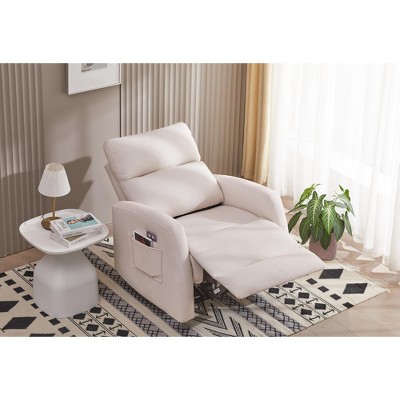 Recliner Chair,Fabric Power Recliner,Adjustable Modern Reclining Chair with Footrest for Adults,for Living Room,Medium