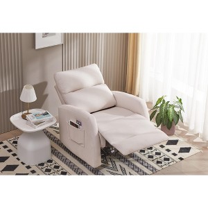 Recliner Chair,Fabric Power Recliner,Adjustable Modern Reclining Chair with Footrest for Adults,for Living Room,Medium - 1 of 4