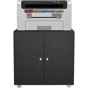 Metal Printer Stand with Storage, Mobile Printer Cabinet, Table for Printers with Adjustable Shelf File Cabinets on Wheels 3D Printers Stand - 1 of 4