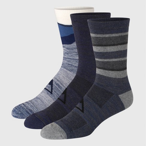 Solid Over-The-Calf Cotton/Silk Socks – Light Grey