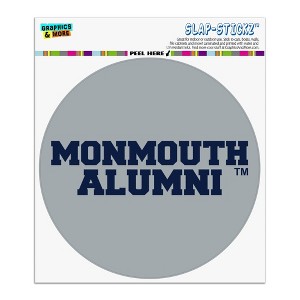 Monmouth University Hawks Alumn Automotive Car Window Locker Circle Bumper Sticker - 1 of 4