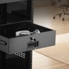 VEVOR 3U Rack Mount Drawer, 50 lbs Max Load-Bearing, Lockable Server Cabinet Case, Sliding Drawer with Lock and Cable Management Holes, Black - 2 of 4