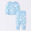 Baby Boys' 2pc Moon and Stars Chenille Sweatshirt and Jogger Pants Set - Cloud Island™ Blue - 2 of 4