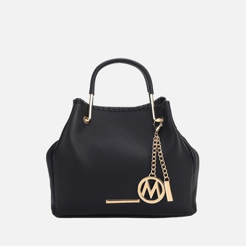 MKF Collection Shoulder Bag with Adjustable Strap, Isidora | MKF Collection by Mia K - Black