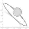 Black Bow Jewelry Sterling Silver Delta Delta Delta Greek Life Bangle Bracelet 7 Inch - 2 of 3