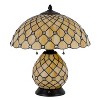 Cal Lighting Valetta 18" Height Black Metal/Glass Table Lamp - 2 of 4