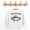 The Juniper Shop I'm Just Here For the Chicks Checkered Toddler Long Sleeve Tee - 3 of 4