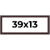 PosterPalooza | Panoramic Linear Brown Picture Frame - UV Acrylic, Foam Board Backing, Hanging Hardware - 2 of 4