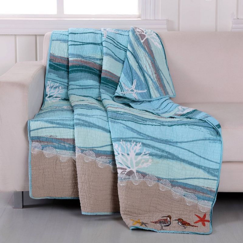 50&#34;x60&#34; Maui Throw Blanket - Greenland Home Fashions, 1 of 8