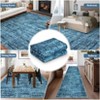 Soft Vintage Distressed Low Pile Washable Large Indoor Area Rug for Living Room Bedroom Dining Room - 4 of 4