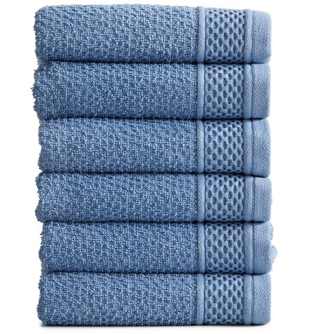 Premium Hand Towels - Pack of 6, 16x28 Inches Bathroom Hand Towel Set