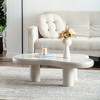Cloud Coffee Table Modern Coffee Table Easy Assembly Coffee Table for Living Room - 2 of 4