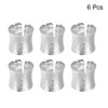 Unique Bargains Wedding Birthday Alloy Decorative Wear Resistance Rose Pattern Napkin Rings 6 Pcs - 3 of 4