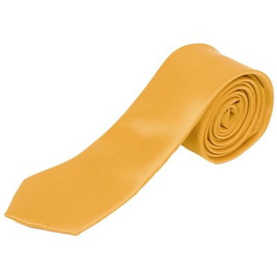 Men's Solid Color 2.5 Inch Wide And 57 Inch Long Slim Neckties