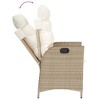 vidaXL Garden Dining Set Beige, Cream White - 4 of 4