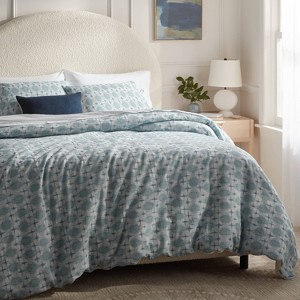 Yarn Dye Ikat Duvet Cover and Sham Set - Threshold™ - 1 of 4