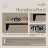 Mela Artisans Kombai Elevated Pet Feeder - Medium - 3 of 4
