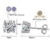 Paaaawaters 925 Sterling Silver 7mm 5A Round Cut Cubic Zirconia Stud Earring - 4 of 4