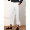 Lars Amadeus Men's Vertical Striped Dress Pants Straight Fit Formal Business Trousers - 2 of 4