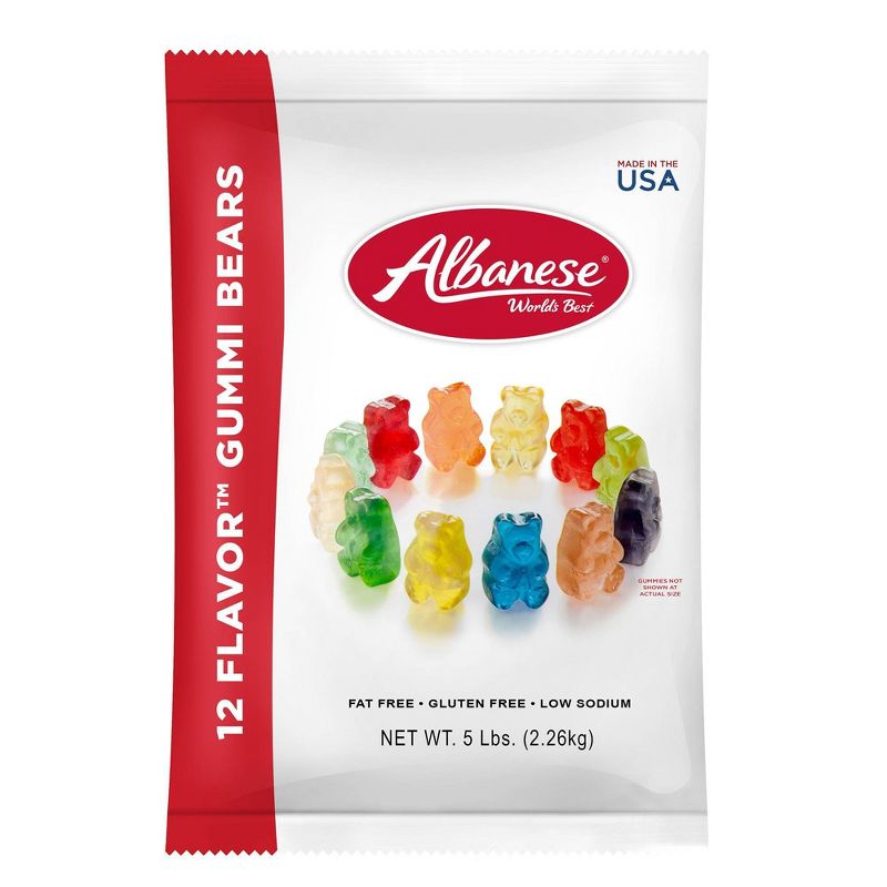12 Flavor Assorted Gourmet Gummi Bears - 80oz, 1 of 5