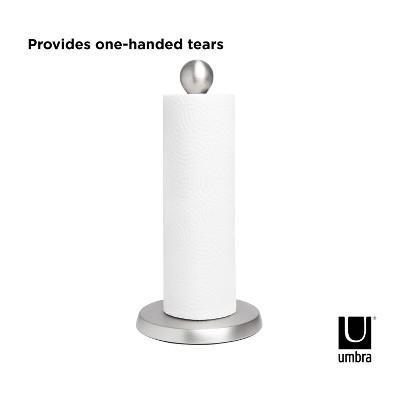 Nickel Teardrop Stainless Steel Paper Towel Holder