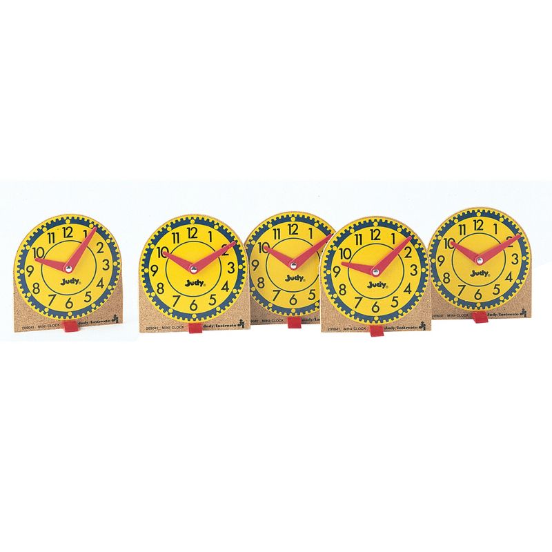 Carson Dellosa Education Mini Judy® Clocks, Grade K-3, Pack of 12, 1 of 2
