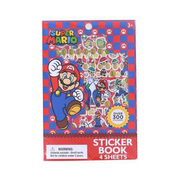 Innovative Designs Super Mario Sticker Book  | 4 Sheets | Over 300 Stickers