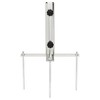 vidaXL Parasol Base with Ground Spikes for Ã˜1.3"-1.5" Silver Steel - 2 of 4