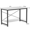 Lyngins Multi-Purpose Wooden Computer Office Desk, Modern Computer Desk & Gaming Desk, Writing Desk with X-Shaped Reinforcement for Home/Study - 3 of 3